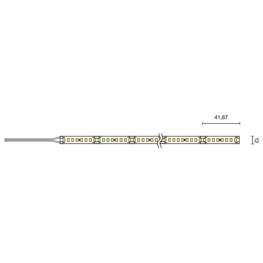 Tira LED 2835 19.2W 192LED/M IP66 4000K CRI80 ficha tecnica - FARO Barcelona