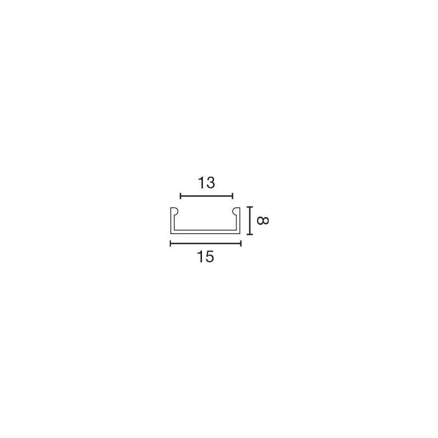 Perfil de superficie gris 8mm 0,1-2MT ficha tecnica - FARO Barcelona