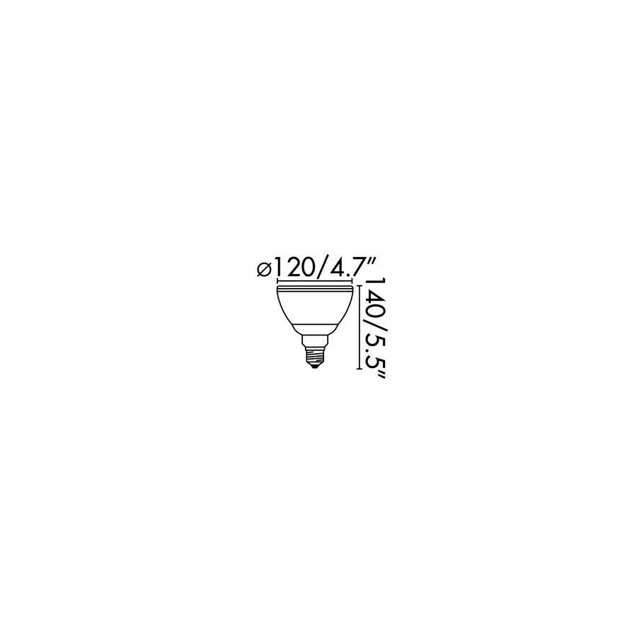 Bombilla E27 PAR38 LED 10W 4000K 850Lm ficha tecnica - FARO Barcelona