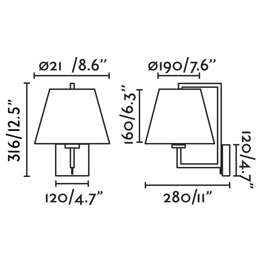 FRAME Lámpara aplique níquel mate/blanca ficha tecnica - FARO Barcelona