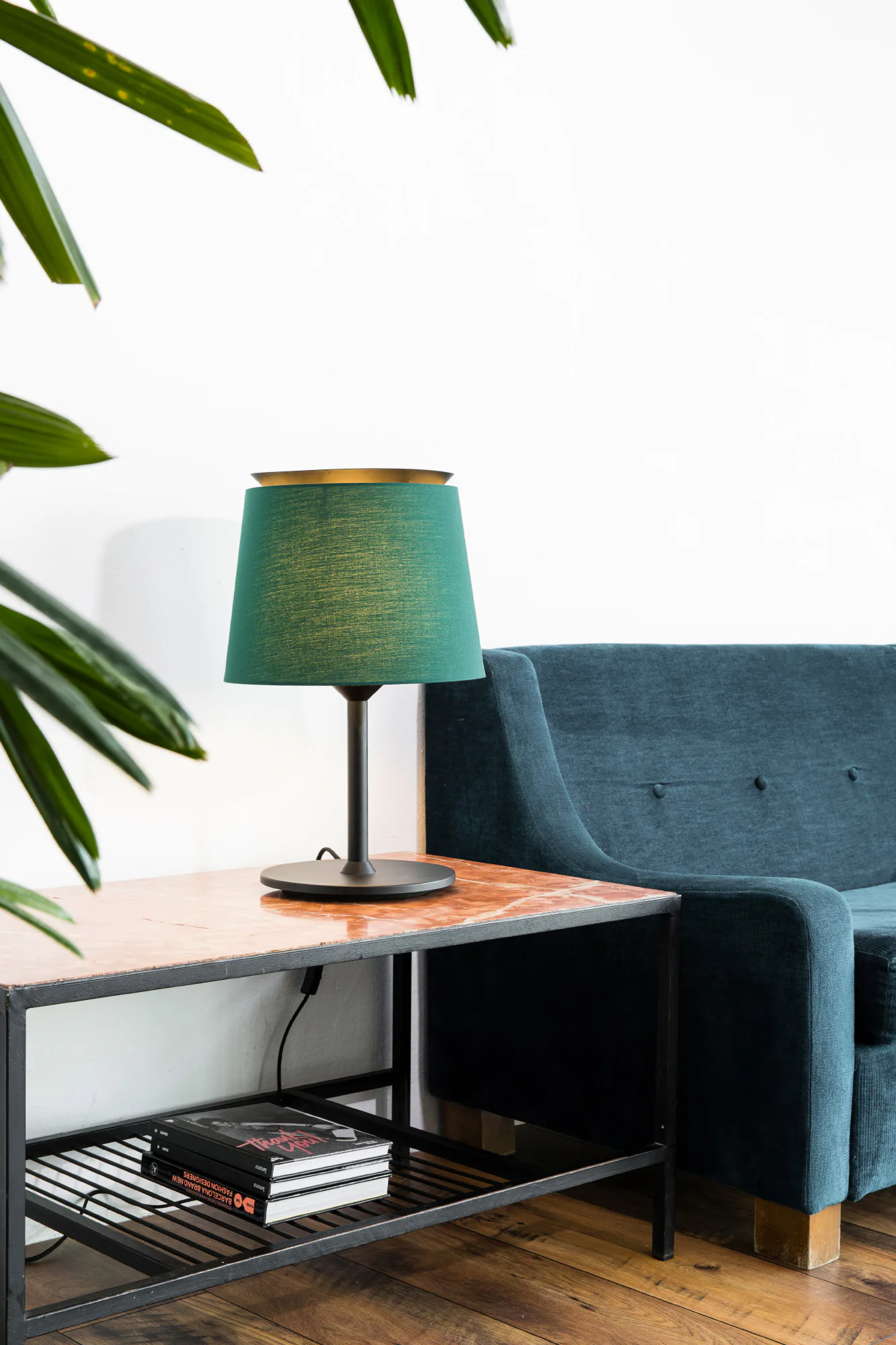 SAVOY Lámpara sobremesa negra/verde ambiente - FARO Barcelona