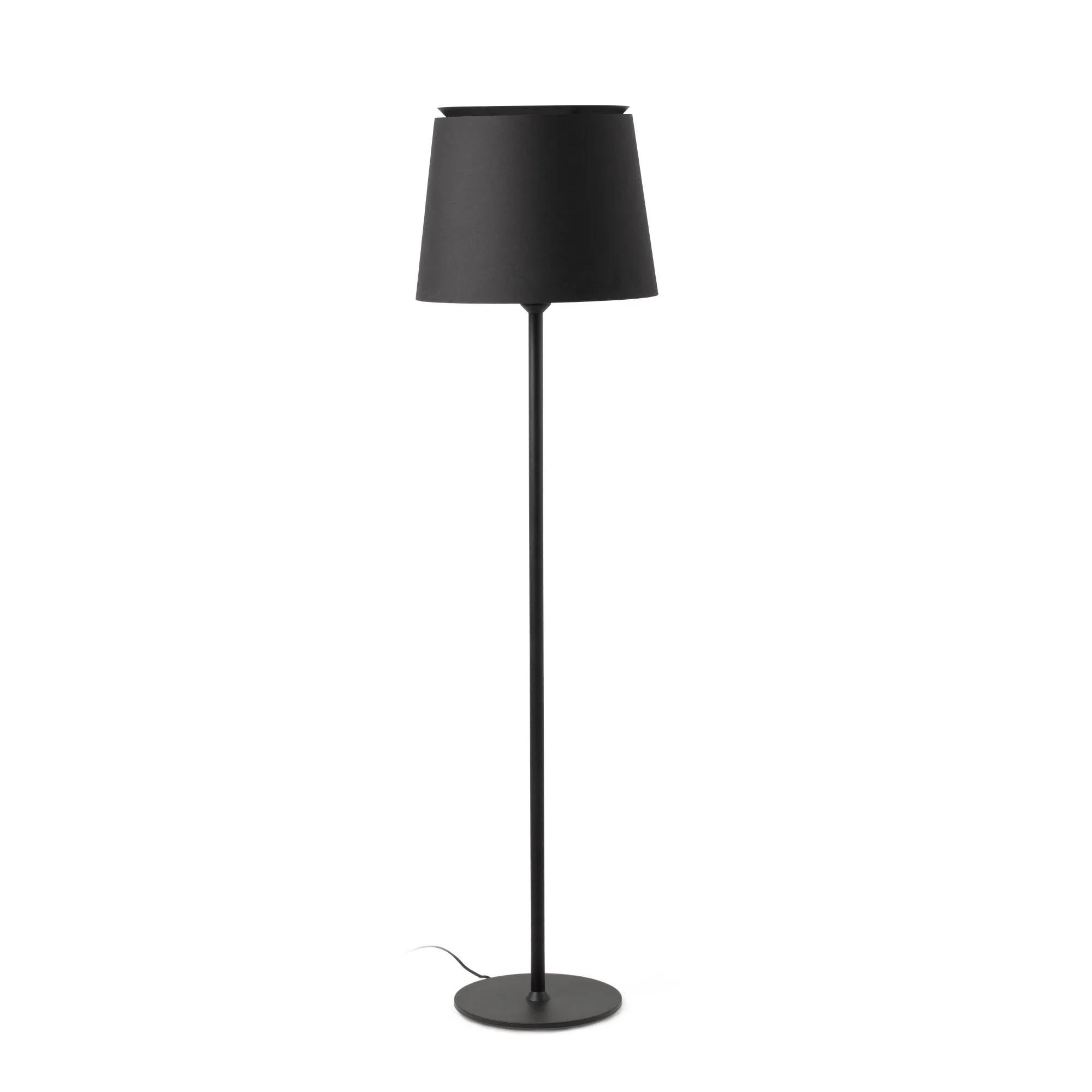 SAVOY Lámpara de pie negra/negra principal extra - FARO Barcelona