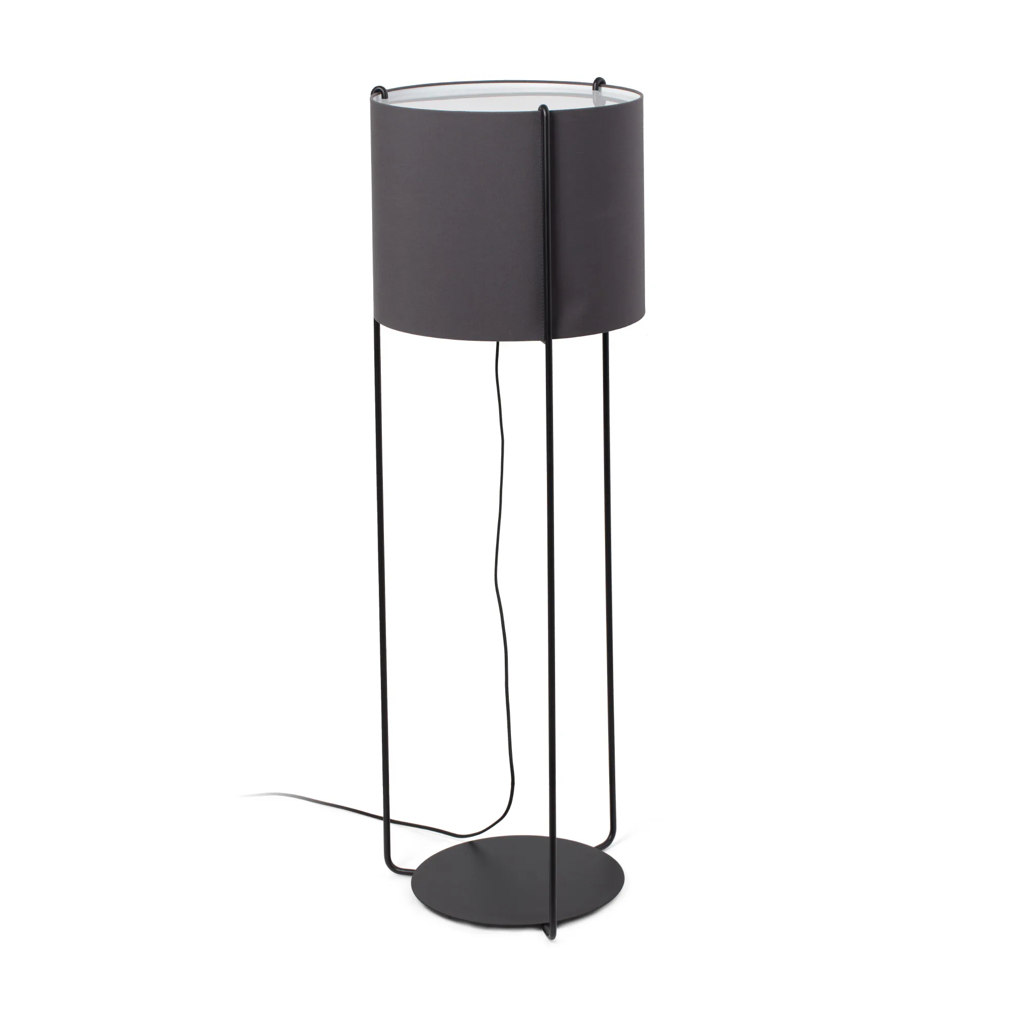 DRUM Lámpara de pie negra/gris principal extra - FARO Barcelona
