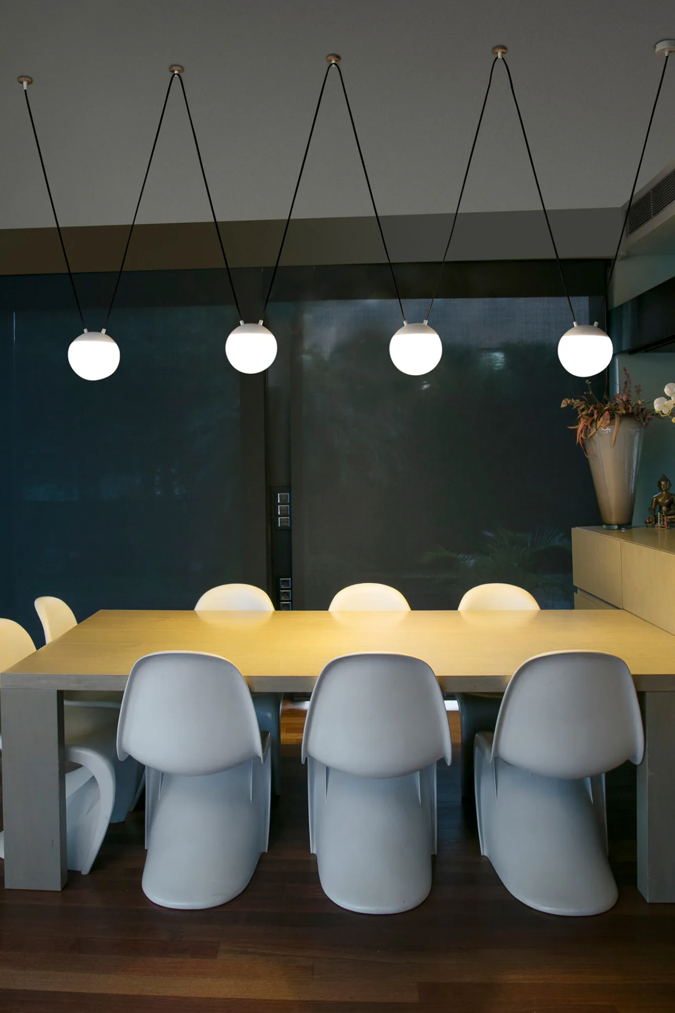 MINE GLASS SPACE 4L Colgante color blanco ambiente - FARO Barcelona
