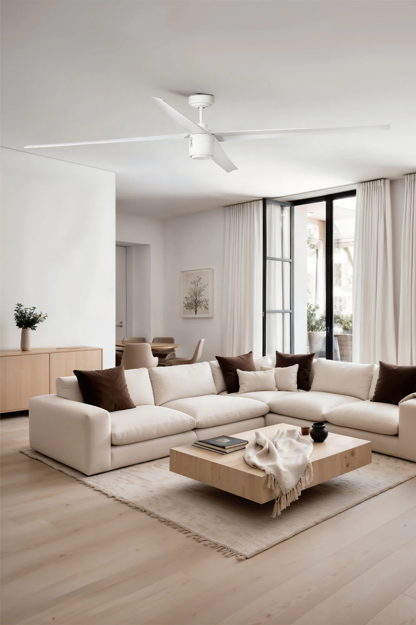 ATTOS XL LED Ventilador blanco DC ambiente - FARO Barcelona