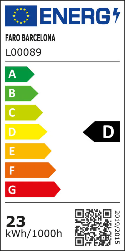 HVAR S Ventilador color blanco etiqueta energetica - FARO Barcelona