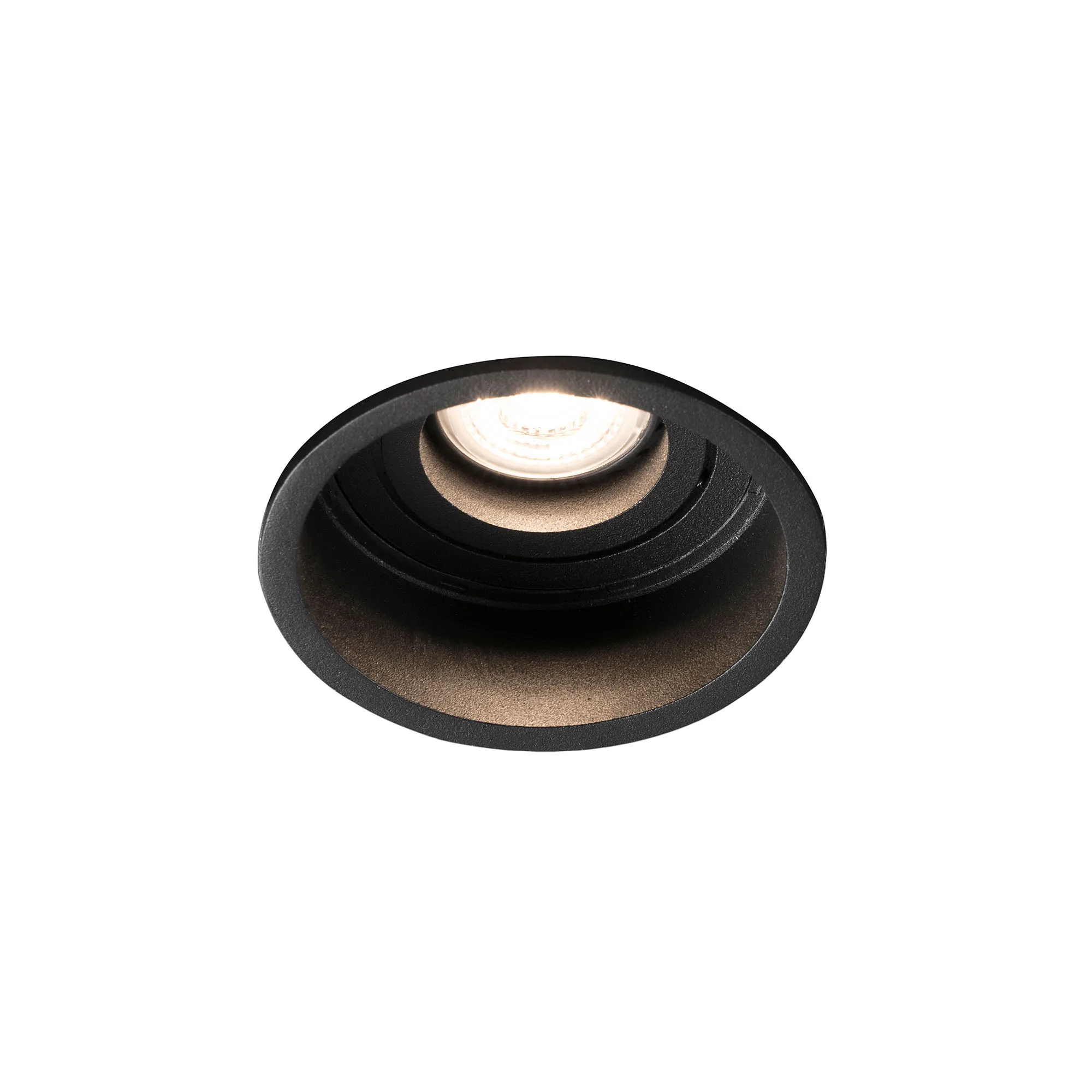 HYDE R Lámpara empotrable negro redondo orientable principal extra - FARO Barcelona