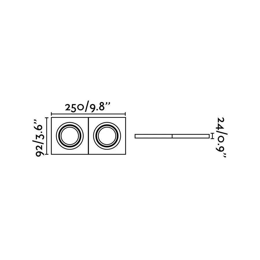 RADON RCT Lámpara empotrable color blanca ficha tecnica - FARO Barcelona