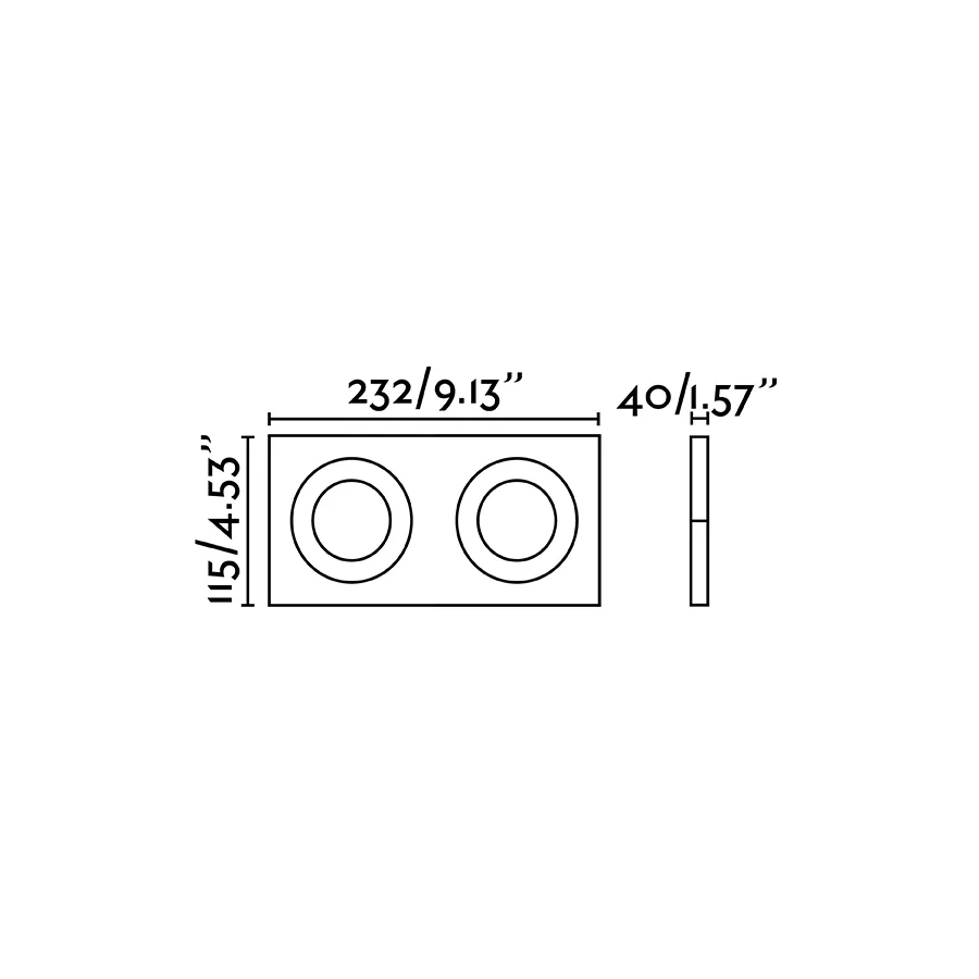 ARGON RCT Lámpara empotrable orientable color negra ficha tecnica - FARO Barcelona
