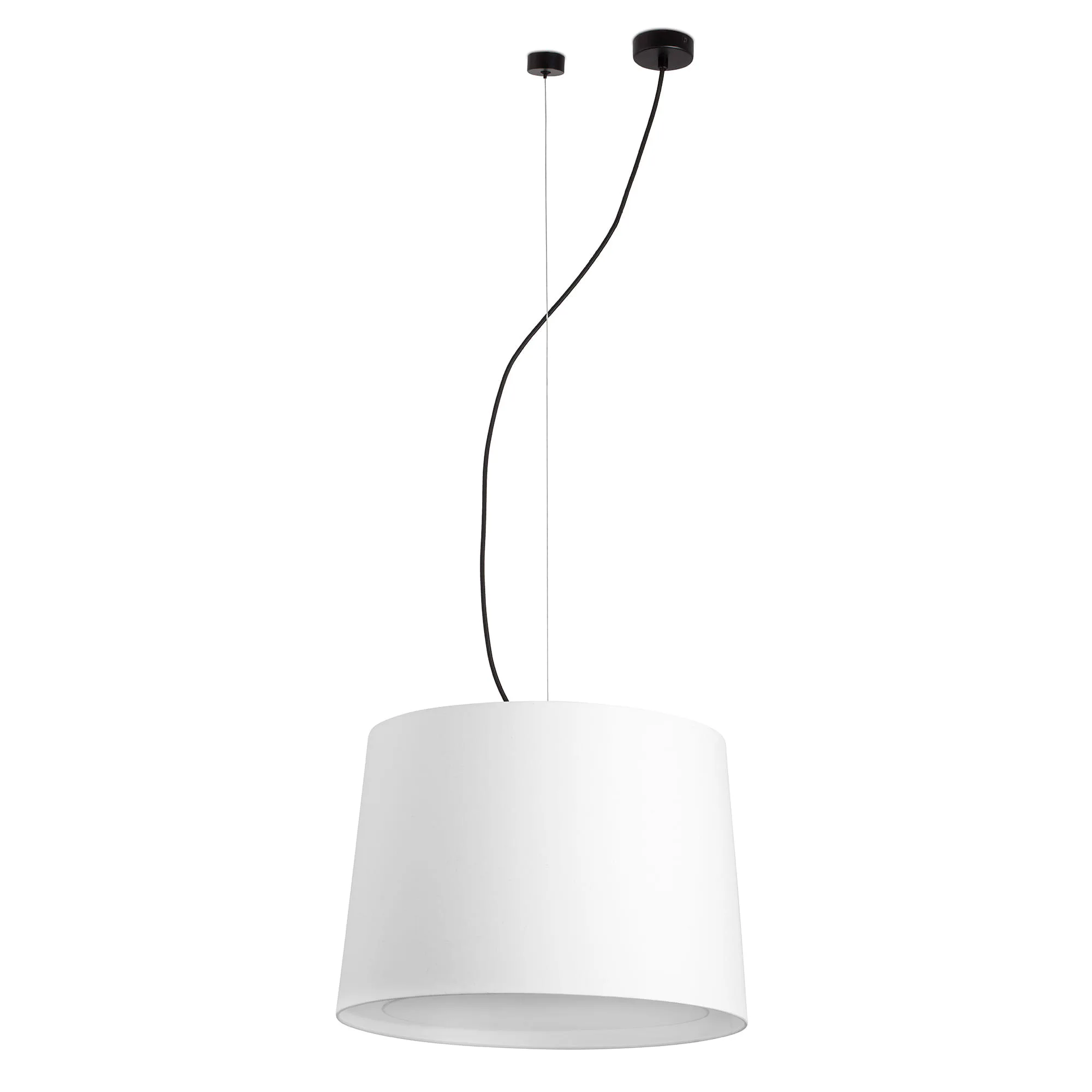 CONGA Lámpara colgante negra/blanca ø450 principal extra - FARO Barcelona