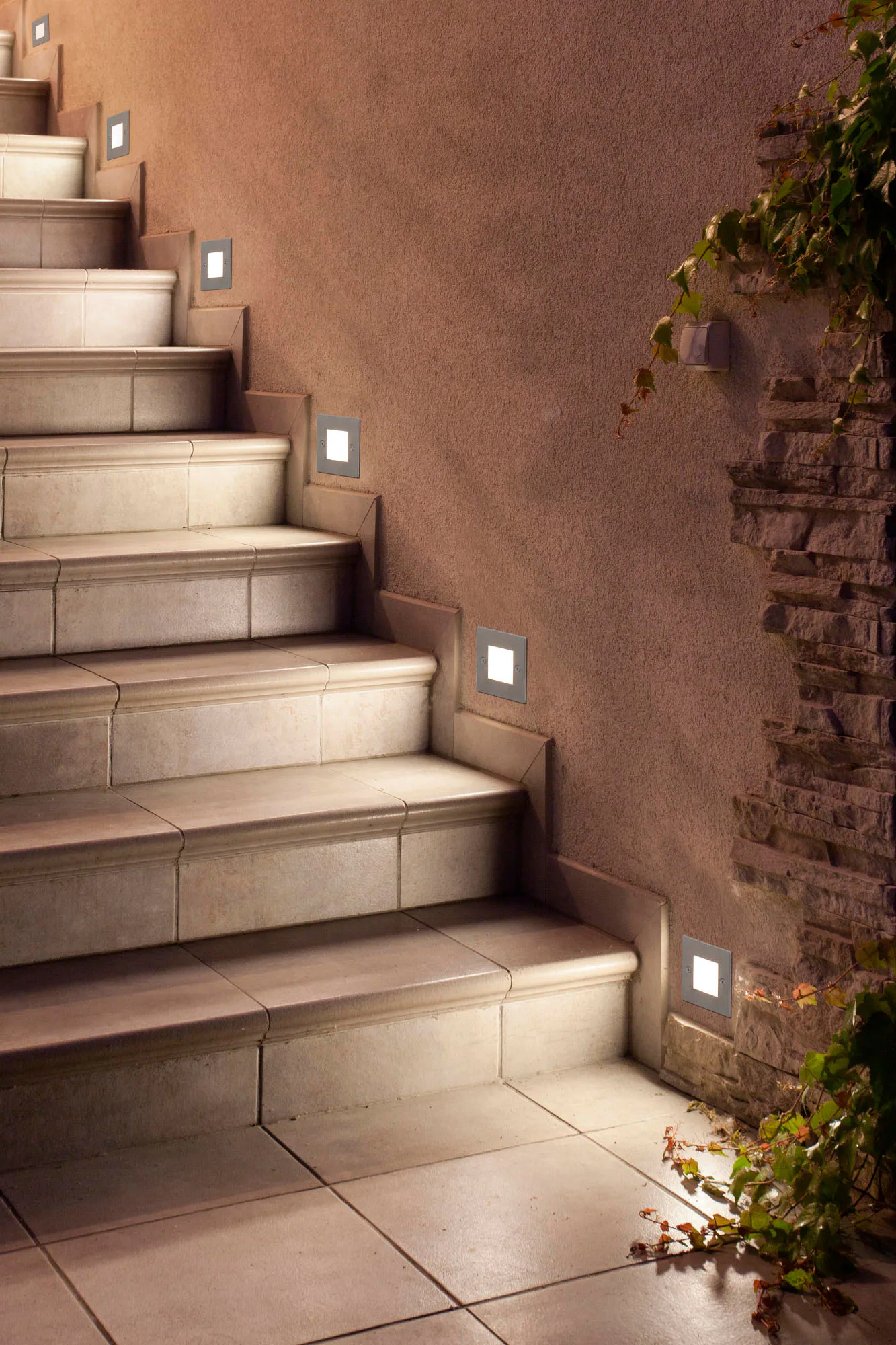 FROL Lámpara empotrable níquel color mate ambiente - FARO Barcelona