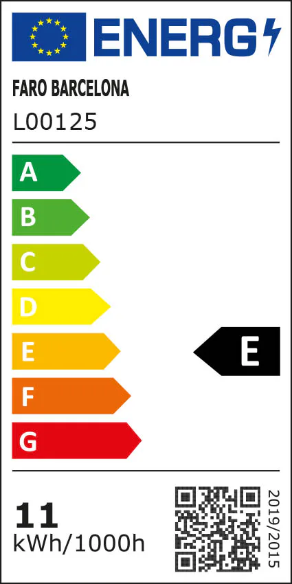 LOTH 4L Lámpara superficie color negro etiqueta energetica - FARO Barcelona