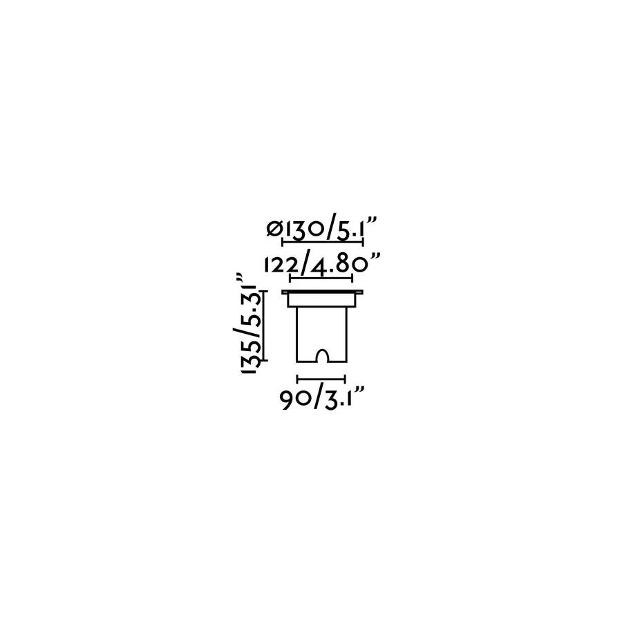 GEISER 130 Lámpara empotrable orientable gris 10° 6,5W ficha tecnica - FARO Barcelona