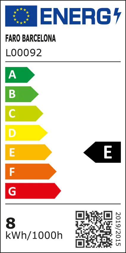 AGRA 200 Lámpara baliza color gris oscuro etiqueta energetica - FARO Barcelona