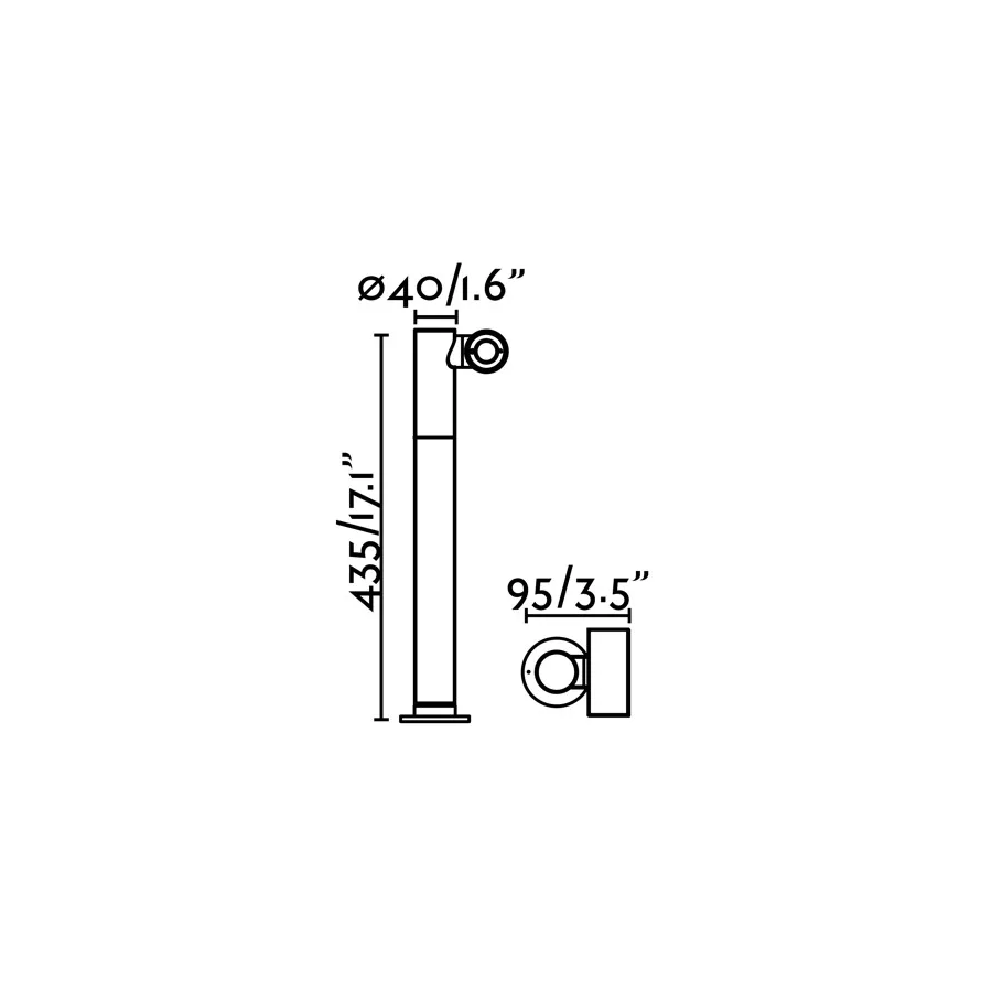 SPY 435 Lámpara baliza color gris oscuro ficha tecnica - FARO Barcelona